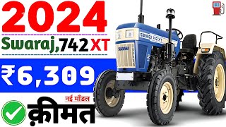 Swaraj 742 xt new model 2024 price😘speci🔥mileage⚡swaraj 742 XT emi ₹ 6309💥On road💣Loan😎downpayment💯 [upl. by Eppillihp]