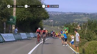 Contador Attacks  Stage 19  La Vuelta 2017 [upl. by Flosser]