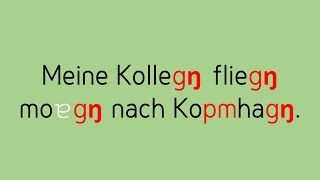 akzentfrei Deutsch sprechen gen am Wortende [upl. by Zuckerman]