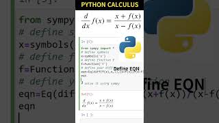 Master Python for Physicists Engineers Data ScientistsPYTHON SYMPY SOLVE DIFFERENTIAL EQUATIONS [upl. by Mclyman]