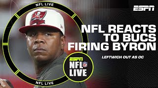 Reacting to the Bucs firing offensive coordinator Byron Leftwich  NFL Live [upl. by Enelra]