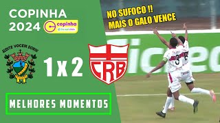 Vocem x CRB  Copinha 2024  1ªRodada Melhores Momentos [upl. by Nidnerb681]