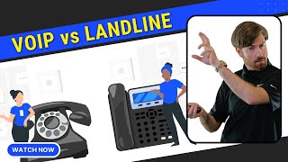 VoIP vs Landline Phone Systems  Whats the Difference [upl. by Steffen888]