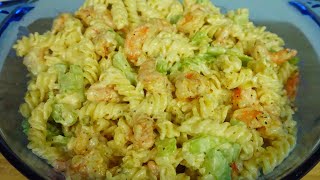 Easy Shrimp Pasta Salad [upl. by Curnin821]