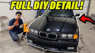 How to Polish a Car by Hand Step by Step Guide  BMW E36 Restoration [upl. by Okin]