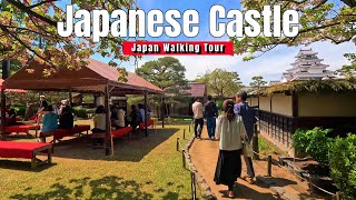 Shogun CastleJapan Walking Tour 4K JAPAN AizuwakamatsuTsuruga jo Castle [upl. by Crandall]