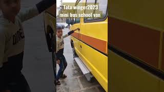 tata winger mini bus school van 2023 trending dehradun motors travel tour review van [upl. by Lisette185]