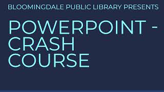 PowerPoint  Crash Course [upl. by Eniluqaj630]