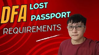 DFA Alabang LOST PASSPORT [upl. by Eloccin]