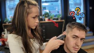 Ukrainian Barber Full Service  ASMR Haircut Shave Face Mask amp More [upl. by Malet]