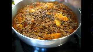 מתכון בולונז בשר וחצילים  recipe for Bolognese [upl. by Aicenad864]