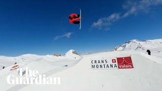 Teenage Japanese snowboarder lands worlds first backside 2160 [upl. by Borchers817]