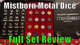 Mistborn Metal Dice Kickstarter Review [upl. by Aelam]