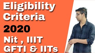 Eligibility criteria for admission in Nit  IIIT  GFTI  IIT  Jee main 2021  Jee Advance 2021 [upl. by Nirat]