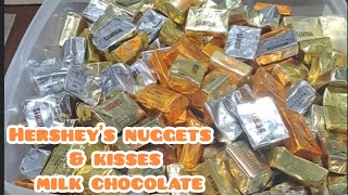 Hersheys Nuggets and Kisses Milk Chocolate  Jon amp Memeh sweets candies chocolate asmr [upl. by Eiruam]