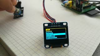 Rotary encoder based menu interface using OLED and Raspberry Pi [upl. by Abisha]