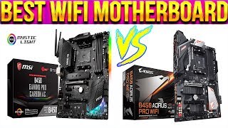 GIGABYTE B450 AORUS PRO WIFI Vs MSI B450 GAMING PRO CARBON AC  BEST WIFI MOTHERBOARD [upl. by Ydoow]