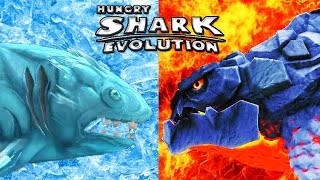 Hungry Shark Evolution  Pyro vs Enemy Ice Shark [upl. by Chelsae]