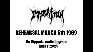 Immolation US Rehearsal March 6th 1989 Rare early Death Metal now Reupped wupgraded audio [upl. by Htebazie363]