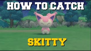 HOW TO CATCH SKITTY IN POKEMON BRILLIANT DIAMOND AND SHINING PEARL SKITTY LOCATION [upl. by Debee955]