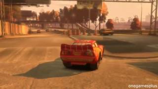 Liberty City Race Track McQueen car disney pixar car by onegamesplus [upl. by Anyotal]