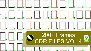 200 Frames CDR Files Free For Download VOL 4 [upl. by Atival]