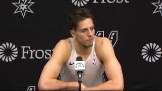 Zach Collins PostGame Live Interview  Denver Nuggets vs San Antonio Spurs [upl. by Nuahsyt]