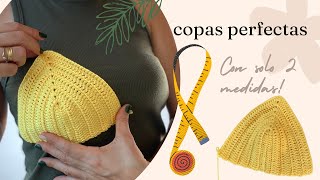 Como tejer COPAS PERFECTAS a crochet Master class [upl. by Bellina]