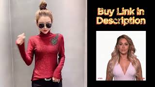 🔗 BUY PRODUCT HERE 👈 MadBlack European Thicken Fleece TShirt Sexy Women Turtleneck Top tshirt [upl. by Asare]