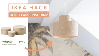 Boho Ikea Hack  DIY Lampenschirm selber machen  einfache Interior Idee [upl. by Gaeta816]