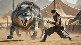 Kung Fu Movie Useless lad awakens his bloodline power and slays a giant mutated wolf kungfu [upl. by Letniuq]