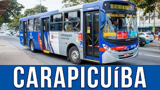 Avenida Governador Mário Covas CarapicuíbaSP  Movimentação de Ônibus 809 [upl. by Oicnevuj]