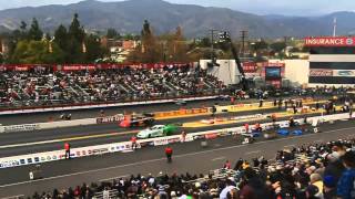 NHRA Winternationals 2012 Fast Jack Beckman close call [upl. by Tung753]