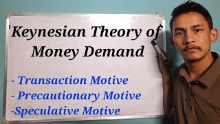 Keynesian Theory of Money Demand [upl. by Dyolf763]