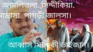 আমলিতলা আব্বাস সিদ্দিকী ভাইজান জালসা🥰🤲 [upl. by Truitt]