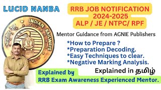 RRB Job Notification 2024  Preparation Strategy  Loco pilot jobs  Exam Mentor Support  Tamil [upl. by Yoo]