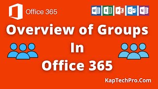 Understanding Office 365 Groups [upl. by Enerol293]