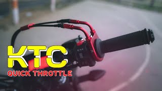 KTC Original Quick Throttle Installation on My Gixxi  Naimur Creation  Gixxer Monotone  2023 [upl. by Rodavlas385]