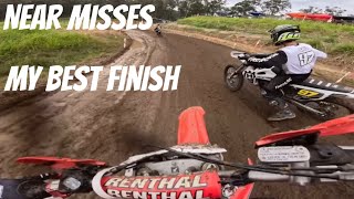 My best race finish yet  Gold Coast Motocross Club round 3  near misses  carnage [upl. by Evelyn]