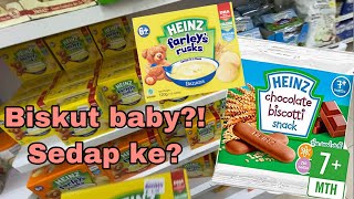 HEINZ BISCOTTI AND HEINZ FARLEYS RUSKS REVIEW  BELI DEKAT KEDAI BABY [upl. by Voletta]