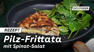 LowCarb zum Brunch PilzFritatta mit SpinatSalat  AOK [upl. by Enovahs814]