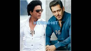 SHAHRUKH KHAN VS SALMAN KHAN  COMAPRISON [upl. by Katonah917]