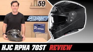 HJC RPHA 70ST Helmet Review at SpeedAddictscom [upl. by Iamhaj]