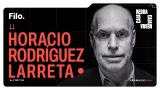 Horacio Rodríguez Larreta quotSi voy a un balotaje con Massa ganoquot  Caja Negra video podcast [upl. by Folger]