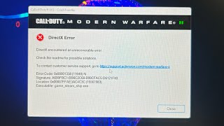 Warzone 2 DirectX error game won’t load [upl. by Mcnamara492]