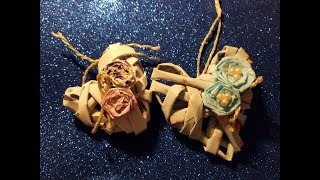 Cuore Shabby Diy realizzato con Carta Regalo [upl. by Elimay]