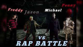 Freddy vs jason vs Michael myers vs penny wiseRAP BATTLE [upl. by Froehlich443]