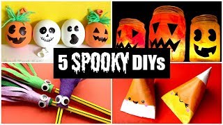 5 BEST amp Spooky Halloween DIYs for Kids  Easy Halloween Crafts [upl. by Redienhcs151]