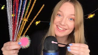 ASMR Tingly Microphone Brushing Unintelligible Whispers [upl. by Aerdnac]