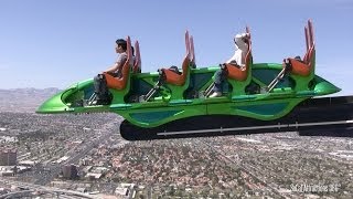 HD FULL Stratosphere Tower Tour  4 Rides  Highest Thrill Rides in the World  Las Vegas [upl. by Russell112]